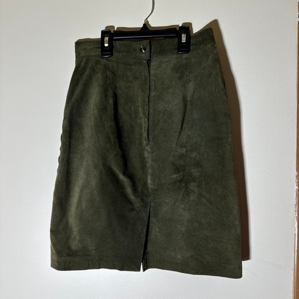 The Limited | Leather Green Skirt Size 6